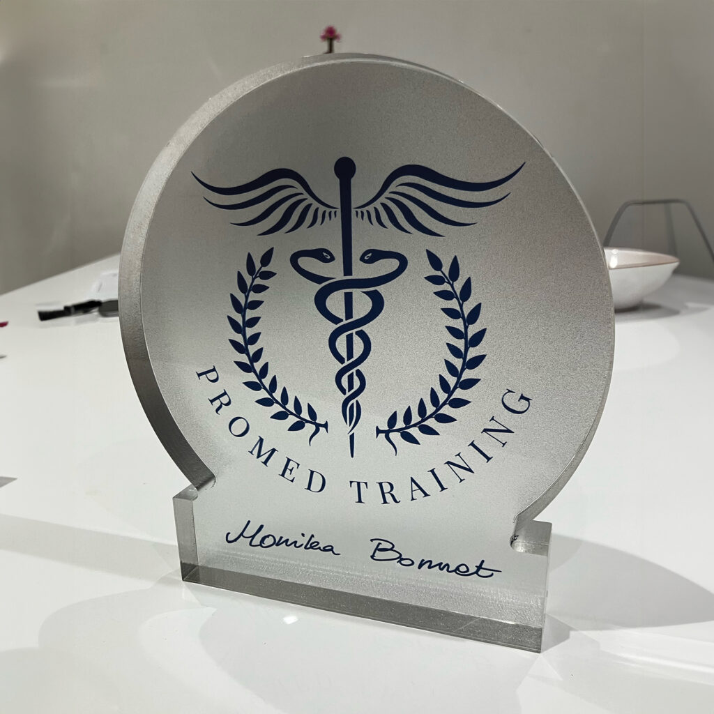 acrylic standing sign