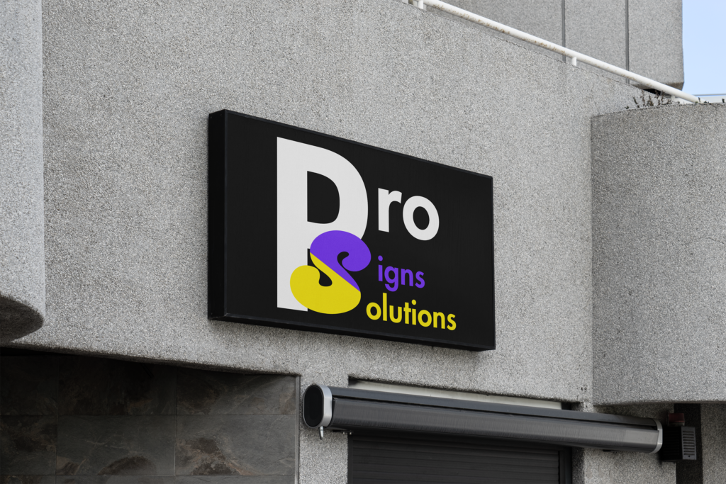 frame wall mounted logo 